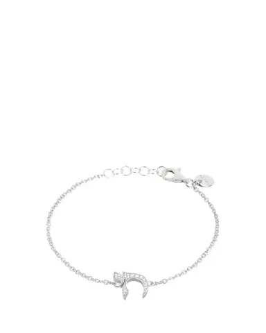 Procaccia Jewelry 18K White Gold Diamond Pave Chai Bracelet | Thumbnail 1