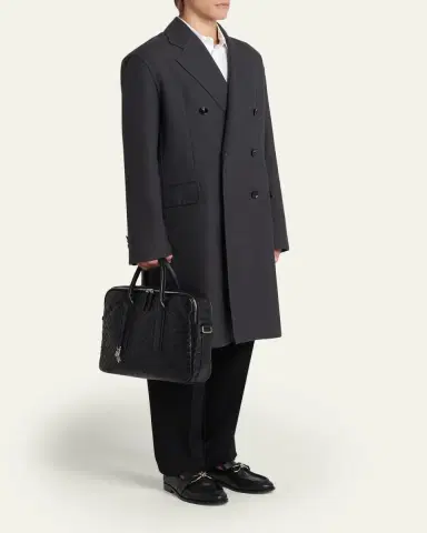 Bottega Veneta Men's Getaway Intrecciato Large Briefcase | Thumbnail 5