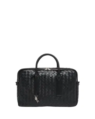Bottega Veneta Men's Getaway Intrecciato Large Briefcase | Thumbnail 1