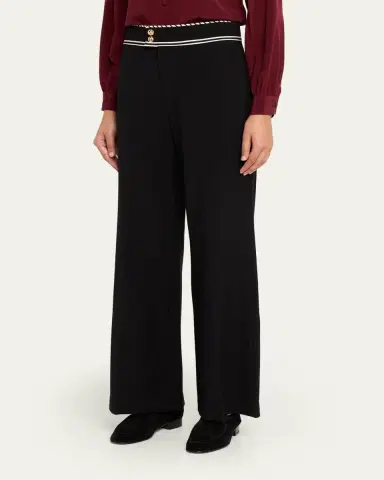 Frame The Prim Slim Palazzo Trousers | Thumbnail 4 Frame The Prim Slim Palazzo Trousers | Thumbnail 4