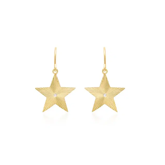 70s Star Earrings