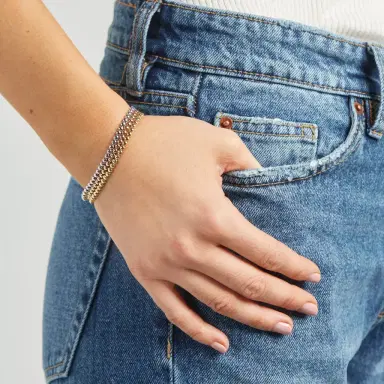 Jennifer Meyer Bezel Tennis Bracelet | Thumbnail 3