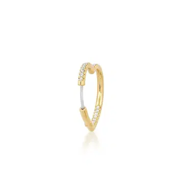 Jennifer Meyer Diamond Forever Heart Huggies | Thumbnail 4 Jennifer Meyer Diamond Forever Heart Huggies | Thumbnail 4
