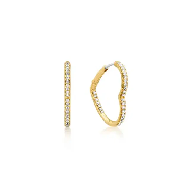 Jennifer Meyer Diamond Forever Heart Huggies