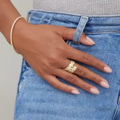 Jennifer Meyer Diamond Wrap Leaf Ring | Thumbnail 4 Jennifer Meyer Diamond Wrap Leaf Ring | Thumbnail 4