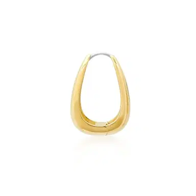 Jennifer Meyer Elongated Teardrop Huggies | Thumbnail 3