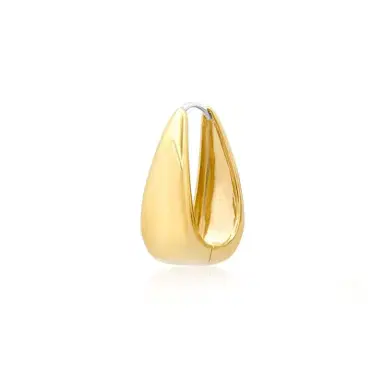 Jennifer Meyer Elongated Teardrop Huggies | Thumbnail 4