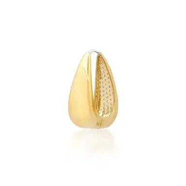 Jennifer Meyer Elongated Teardrop Huggies With Diamond Pave | Thumbnail 4 Jennifer Meyer Elongated Teardrop Huggies With Diamond Pave | Thumbnail 4