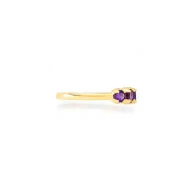 Jennifer Meyer Graduated Amethyst Ring | Thumbnail 3 Jennifer Meyer Graduated Amethyst Ring | Thumbnail 3