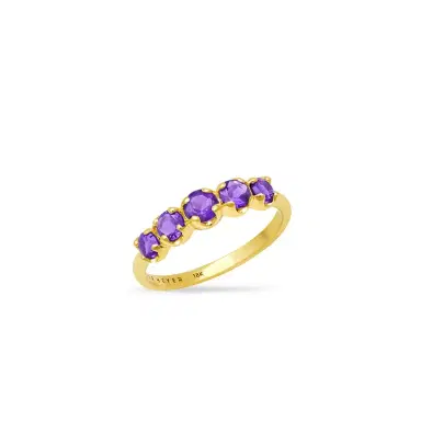 Jennifer Meyer Graduated Amethyst Ring | Thumbnail 1 Jennifer Meyer Graduated Amethyst Ring | Thumbnail 1