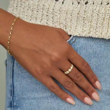 Jennifer Meyer Graduated Diamond Ring | Thumbnail 2