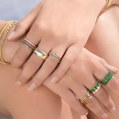 Jennifer Meyer Graduated Diamond Ring | Thumbnail 4