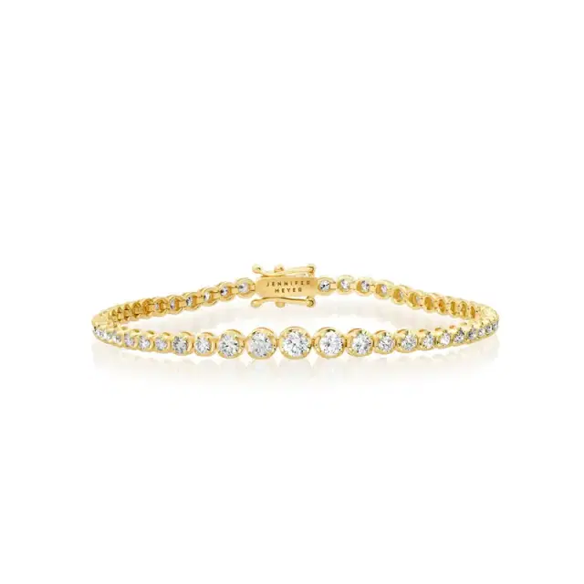 Jennifer Meyer Graduated Diamond Tennis Bracelet