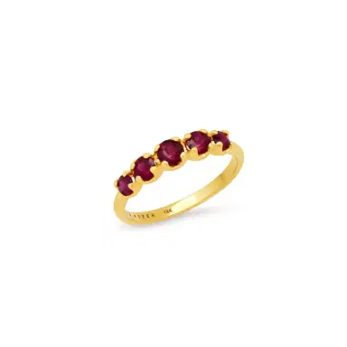 Jennifer Meyer Graduated Ruby Ring | Thumbnail 1 Jennifer Meyer Graduated Ruby Ring | Thumbnail 1