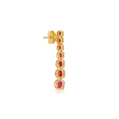 Jennifer Meyer Graduated Ruby Tennis Studs | Thumbnail 3
