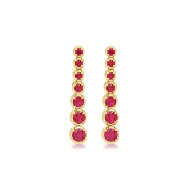 Jennifer Meyer Graduated Ruby Tennis Studs | Thumbnail 1