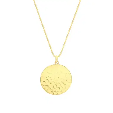 Jennifer Meyer Hammered Disc Pendant Necklace | Thumbnail 1