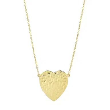 Jennifer Meyer Hammered Heart Necklace | Thumbnail 1 Jennifer Meyer Hammered Heart Necklace | Thumbnail 1