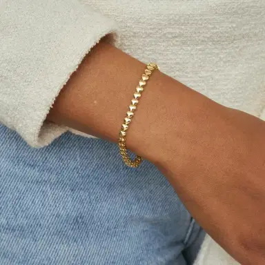 Jennifer Meyer Heart Tennis Bracelet | Thumbnail 2