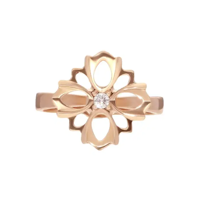 Gucci Gucci Flora 18K Rose Gold Diamond Flower Ring Sz. 7 YBC796245001014 - by The Solist