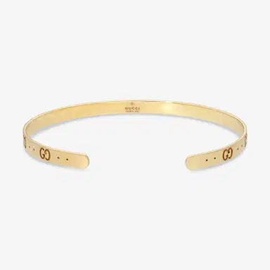 Gucci Gucci Icon 18K Yellow Gold Thin Bangle Bracelet YBA434524001017 - L (7 by The Solist | Thumbnail 3