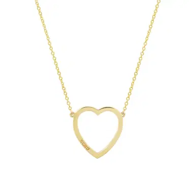 Jennifer Meyer Large Diamond Open Heart Necklace | Thumbnail 2 Jennifer Meyer Large Diamond Open Heart Necklace | Thumbnail 2