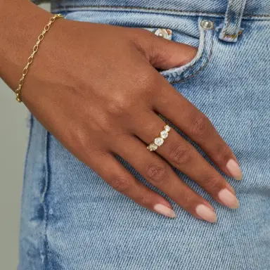 Jennifer Meyer Large Graduated Diamond Ring | Thumbnail 5 Jennifer Meyer Large Graduated Diamond Ring | Thumbnail 5