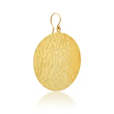 Jennifer Meyer Large Hammered Disc Earrings | Thumbnail 2