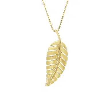 Jennifer Meyer Large Leaf Necklace | Thumbnail 1 Jennifer Meyer Large Leaf Necklace | Thumbnail 1