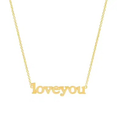Jennifer Meyer Love You Necklace | Thumbnail 1