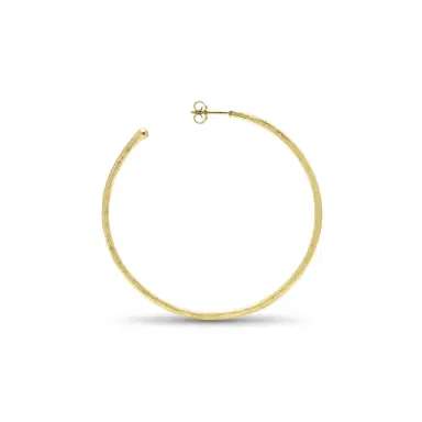 Jennifer Meyer Medium Hammered Hoops | Thumbnail 2