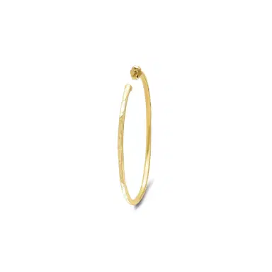 Jennifer Meyer Medium Hammered Hoops | Thumbnail 3