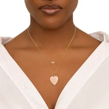 Jennifer Meyer Mini Diamond Open Evil Eye Necklace | Thumbnail 3 Jennifer Meyer Mini Diamond Open Evil Eye Necklace | Thumbnail 3