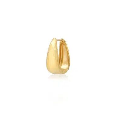 Jennifer Meyer Mini Elongated Diamond Teardrop Huggies | Thumbnail 4 Jennifer Meyer Mini Elongated Diamond Teardrop Huggies | Thumbnail 4
