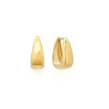 Jennifer Meyer Mini Elongated Teardrop Huggies | Thumbnail 2 Jennifer Meyer Mini Elongated Teardrop Huggies | Thumbnail 2