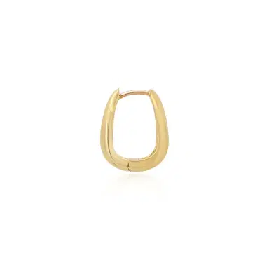 Jennifer Meyer Mini Elongated Teardrop Huggies | Thumbnail 3 Jennifer Meyer Mini Elongated Teardrop Huggies | Thumbnail 3