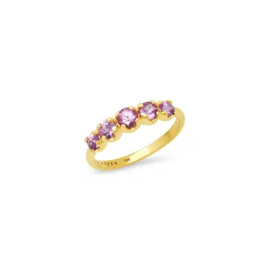 Jennifer Meyer Pink Sapphire Graduated Ring | Thumbnail 1 Jennifer Meyer Pink Sapphire Graduated Ring | Thumbnail 1