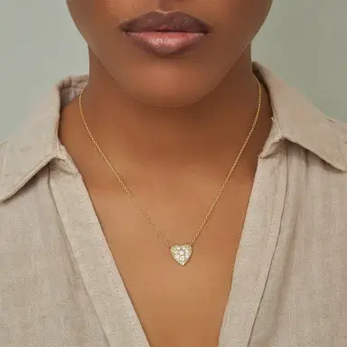 Jennifer Meyer Rose-Cut Diamond Heart Necklace | Thumbnail 2 Jennifer Meyer Rose-Cut Diamond Heart Necklace | Thumbnail 2