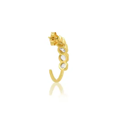Jennifer Meyer Small Graduated Diamond Hoops | Thumbnail 3 Jennifer Meyer Small Graduated Diamond Hoops | Thumbnail 3