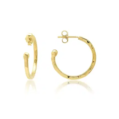 Jennifer Meyer Small Hammered Hoops | Thumbnail 2