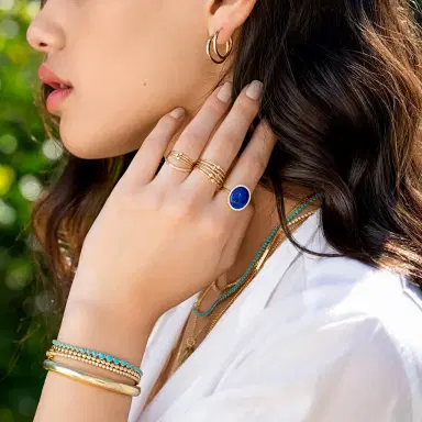 Jennifer Meyer Small Hammered Hoops | Thumbnail 4