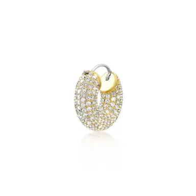 Jennifer Meyer Tubular Huggies with Diamond Pave | Thumbnail 4 Jennifer Meyer Tubular Huggies with Diamond Pave | Thumbnail 4