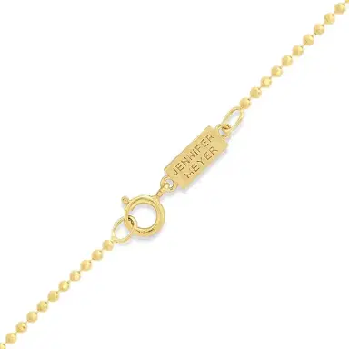 Jennifer Meyer Turquoise Inlay and Diamond Pave Good Luck Necklace | Thumbnail 3