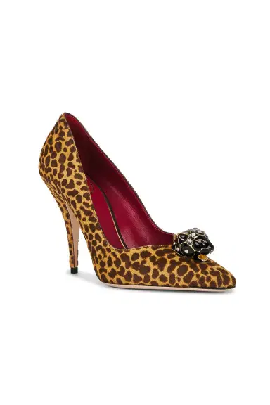 Valentino Garavani St. Mini Animalier Calf Hair 105 Pump | Thumbnail 2