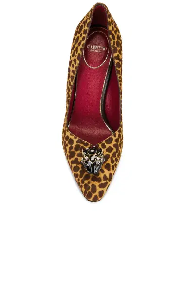 Valentino Garavani St. Mini Animalier Calf Hair 105 Pump | Thumbnail 4