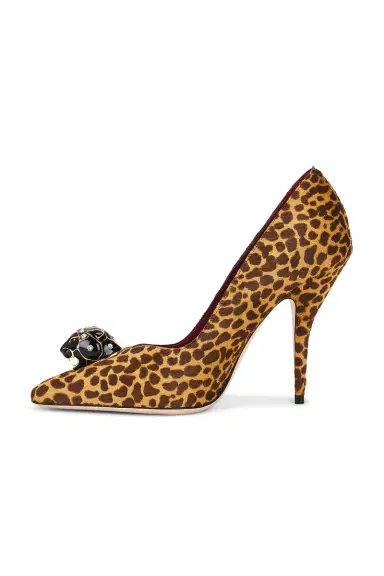 Valentino Garavani St. Mini Animalier Calf Hair 105 Pump | Thumbnail 5