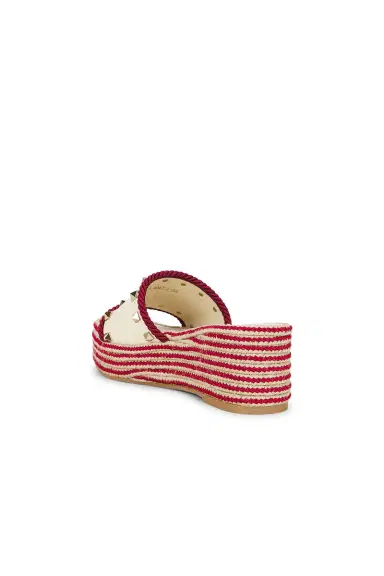 Valentino Garavani Rockstud Flatform Espadrille Slide | Thumbnail 3 Valentino Garavani Rockstud Flatform Espadrille Slide | Thumbnail 3