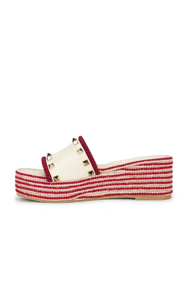 Valentino Garavani Rockstud Flatform Espadrille Slide | Thumbnail 5 Valentino Garavani Rockstud Flatform Espadrille Slide | Thumbnail 5