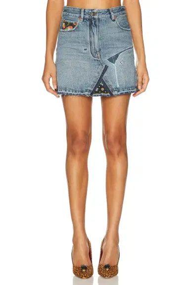 Valentino Denim Skirt | Thumbnail 1 Valentino Denim Skirt | Thumbnail 1