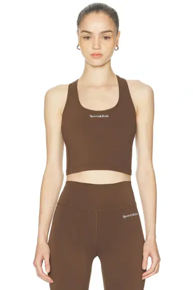 Sporty & Rich Serif Logo Sports Tank Top | Thumbnail 1